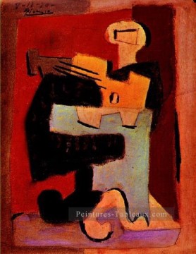  man - Homme à la mandoline 1920 cubisme Pablo Picasso
